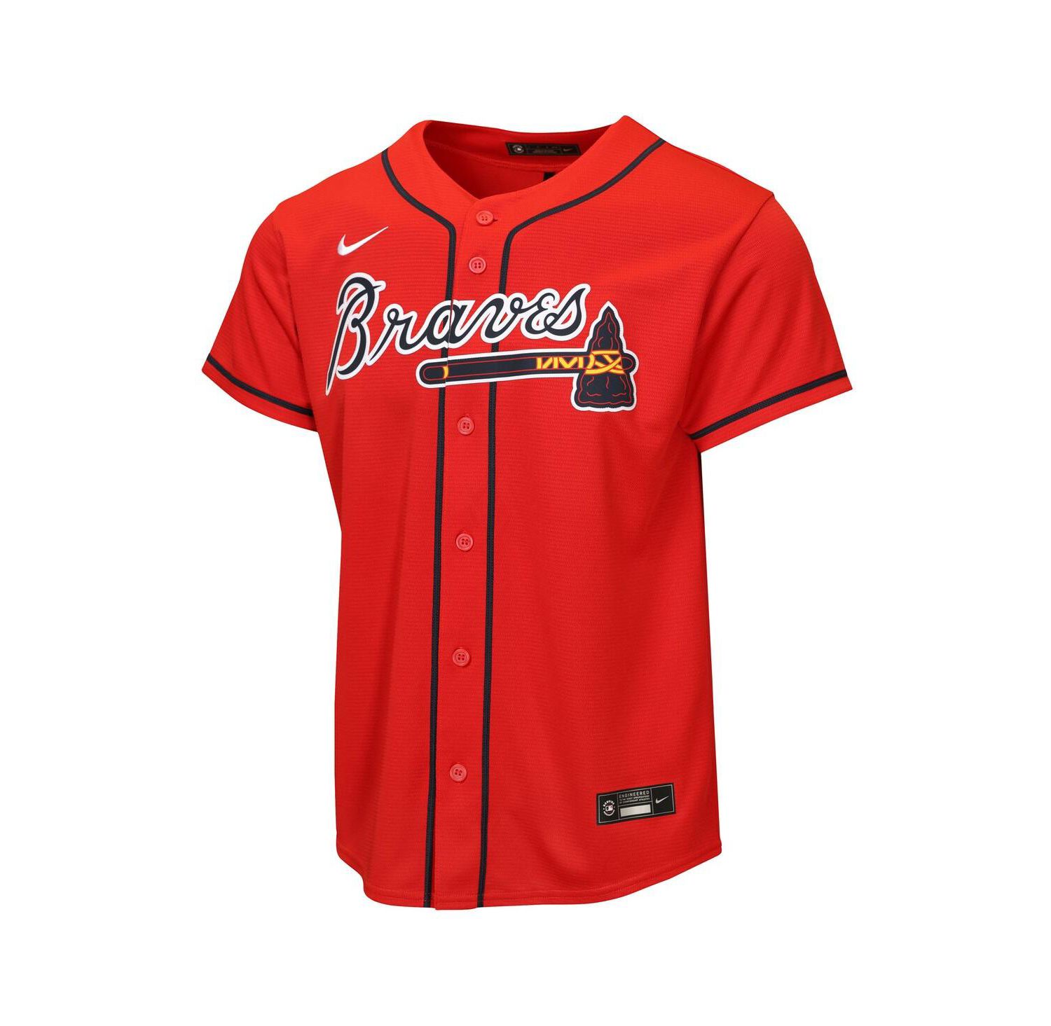 Big Boys and Girls Ronald Acu&ntilde;a Jr. Red Atlanta Braves Alternate 2 Replica Jersey
