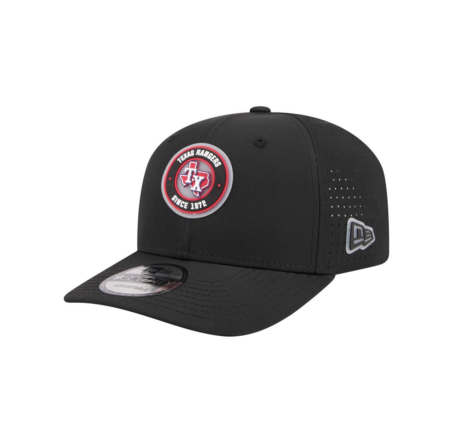 Men's Black Texas Rangers Circle 9SEVENTY Adjustable Hat