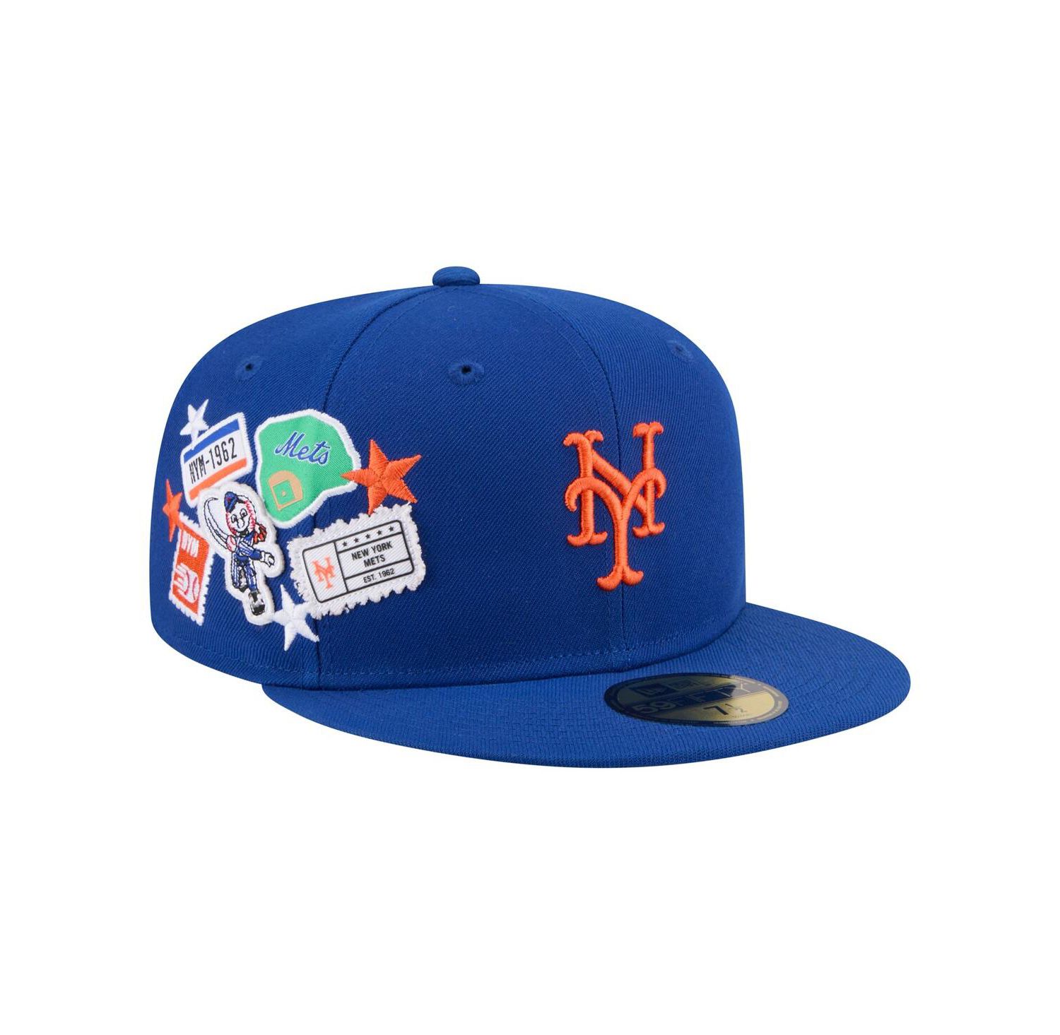 Men's Royal New York Mets City Patch 59FIFTY Fitted Hat