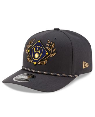 Men's Charcoal Milwaukee Brewers 2025 National League Division Series Champions 9SEVENTY Adjustable Hat