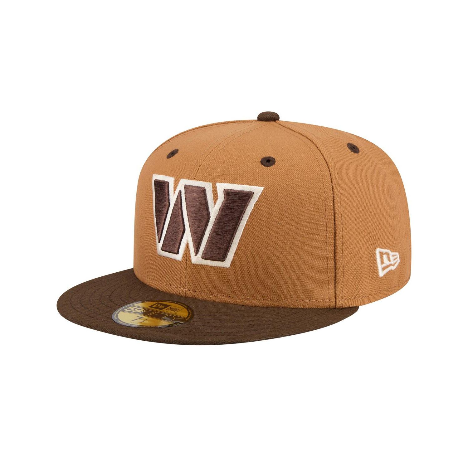 Men's Light Brown/Dark Brown Washington Commanders Two-Tone Walnut 59FIFTY Fitted Hat
