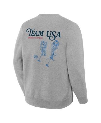Men's Heather Gray Team USA Milano Cortina 2026 Winter Olympics Curling Sweatshirt