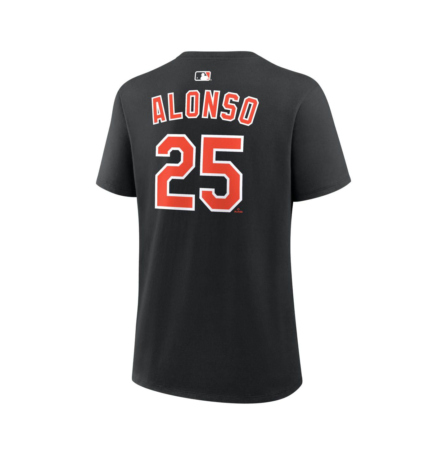 Женская футболка Nike Pete Alonso Black Baltimore Orioles Name & Number — фото 3