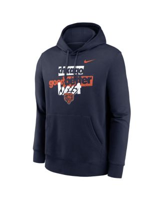 Men's Navy Chicago Bears Good Better Best Club Hoodie