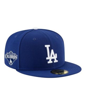 Men's Royal Los Angeles Dodgers Back-to-Back Champions Diamond Side Patch 59FIFTY Fitted Hat