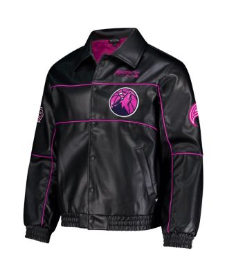 Men's and Women's Black Minnesota Timberwolves City Edition Full-Snap Jacket