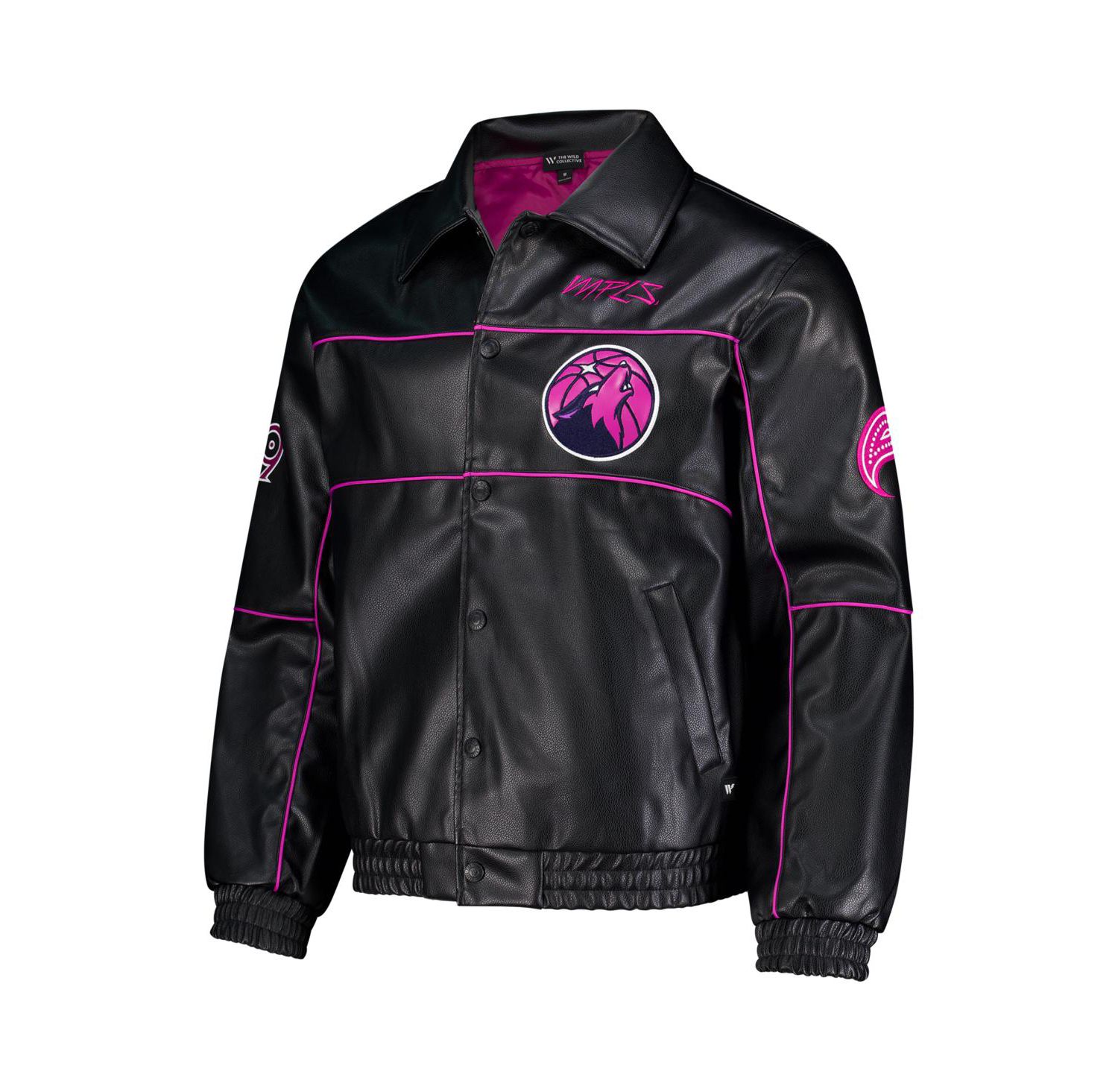 Men's and Women's Black Minnesota Timberwolves City Edition Full-Snap Jacket