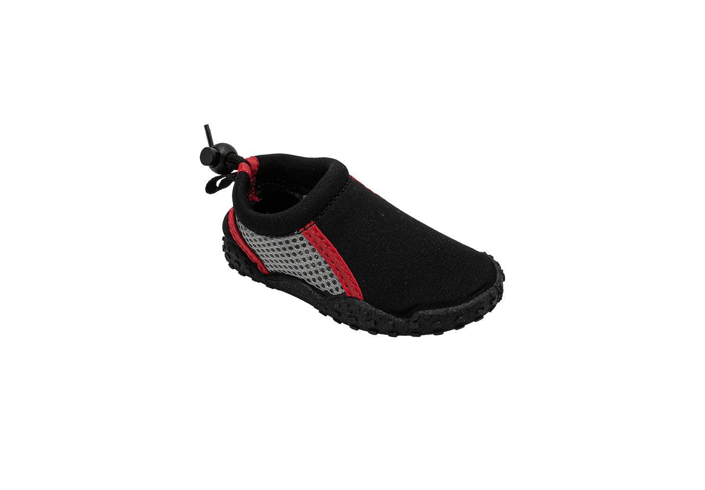 Обувь Banana Boat Swim Shoes Nonslip Quick Dry Aqua Shoes for Beach and Water Activities для мальчиков-малышей, цвет: Чёрный красный — фото 1