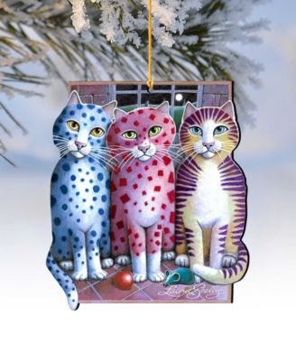 Board Meeting Pets Holiday Ornaments, Set of 2
