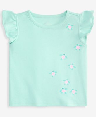 Toddler Girls' 2T-4T Mix & Match Turtles Flutter-Sleeve T-Shirt