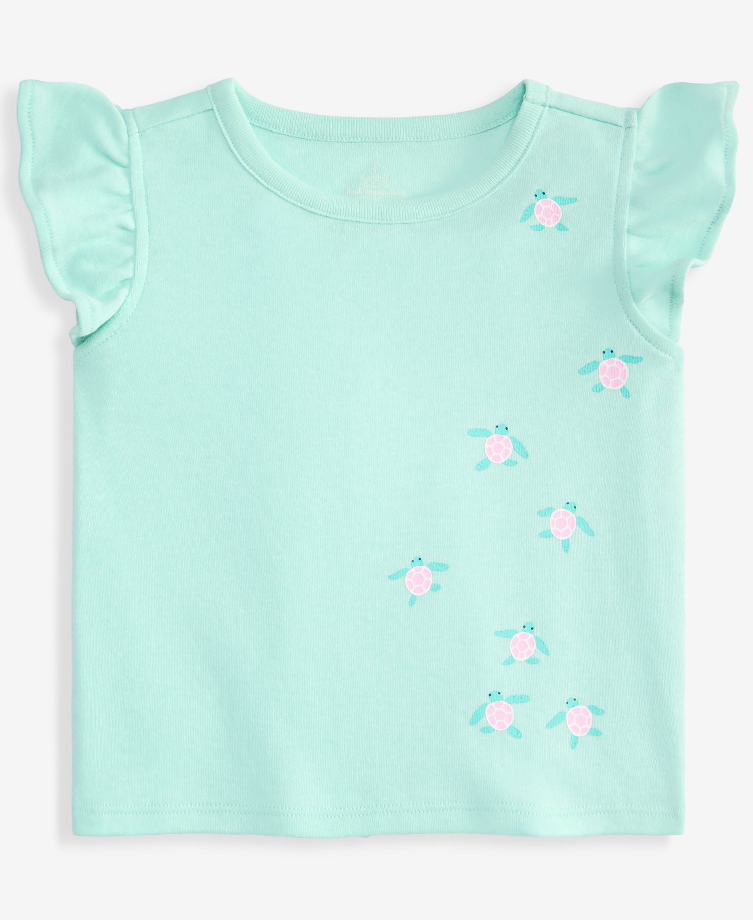 Baby Girls' 3M-24M Mix & Match Turtles Flutter-Sleeve T-Shirt