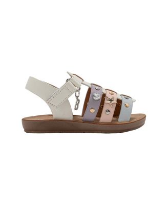 Big Girls Girl's  Fashion Sandals – Dressy Shoes with Decorative Metal Charms