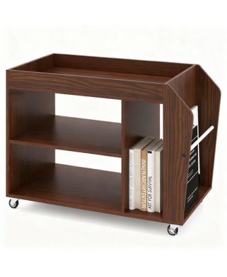 4-wheel rolling storage rack for living room, study room, bedroom