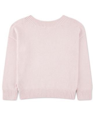 Girls' Heart Oversized Long-Sleeve Sweater
