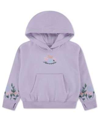 Toddler Girls' 2T-5T Essentials Embroidered Pullover Hoodie