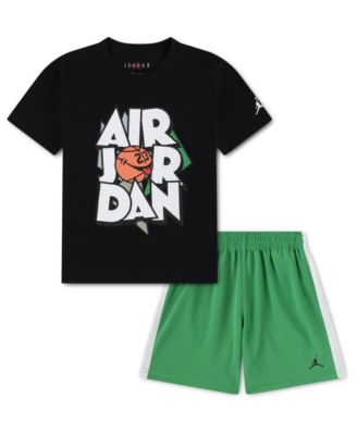 Boys' 2T-7 Airball Crewneck T-Shirt and Shorts, 2-Piece Set
