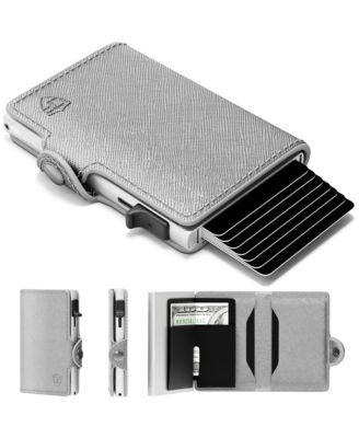 Small RFID Wallet for Women, Slim RFID Blocking Credit Card Holder Womens Wallet, Smart Pop Up Minimalist Card Case, Holds 4-6 Cards