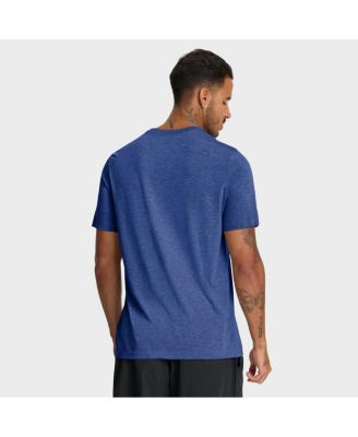 Men's Heather Blue Dominican Republic Baseball 2026 World Baseball Classic Stacked Tri-Blend T-Shirt