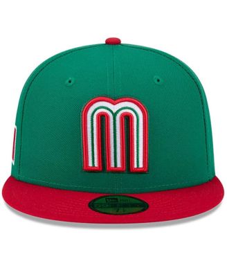 Men's Green/Red Mexico Baseball 2026 World Baseball Classic 59FIFTY Fitted Hat