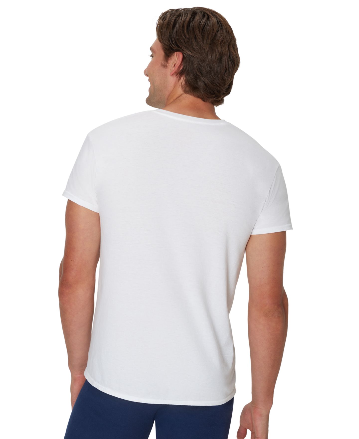 Мужские топы Hanes Ultimate Crewneck Undershirt, 5-Pack, цвет: Assorted Colors — фото 5