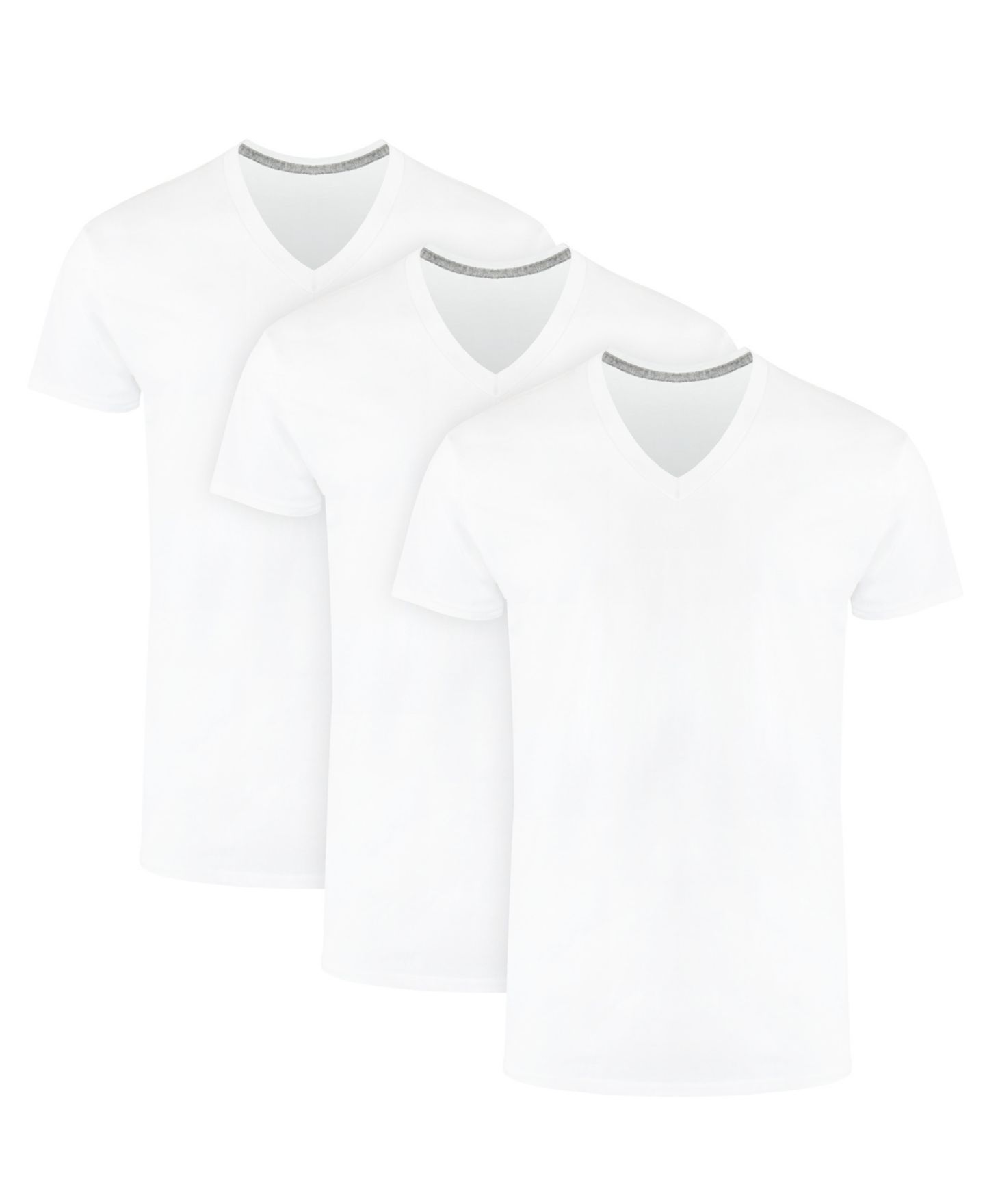 Мужские топы Hanes Ultimate V-Neck Undershirt, 3-Pack, цвет: Разноцветный — фото 1