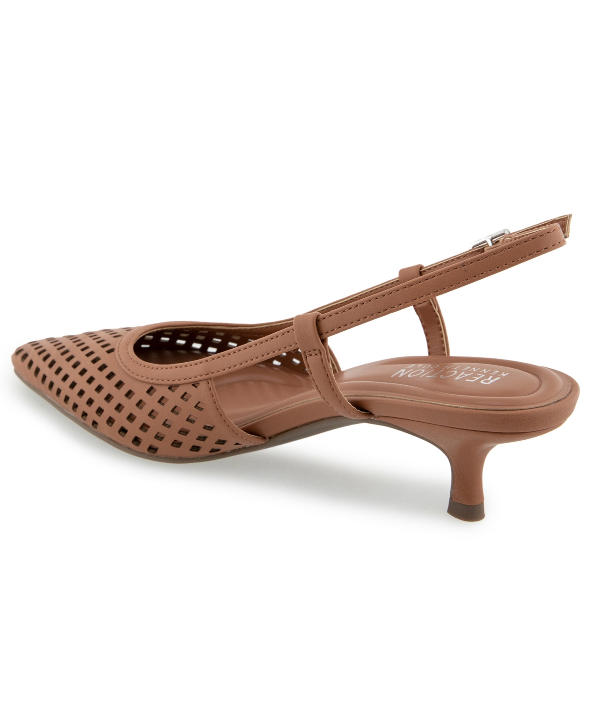 Kenneth Cole Reaction Women's Maggie Perf Slingback Kitten Heel Pumps