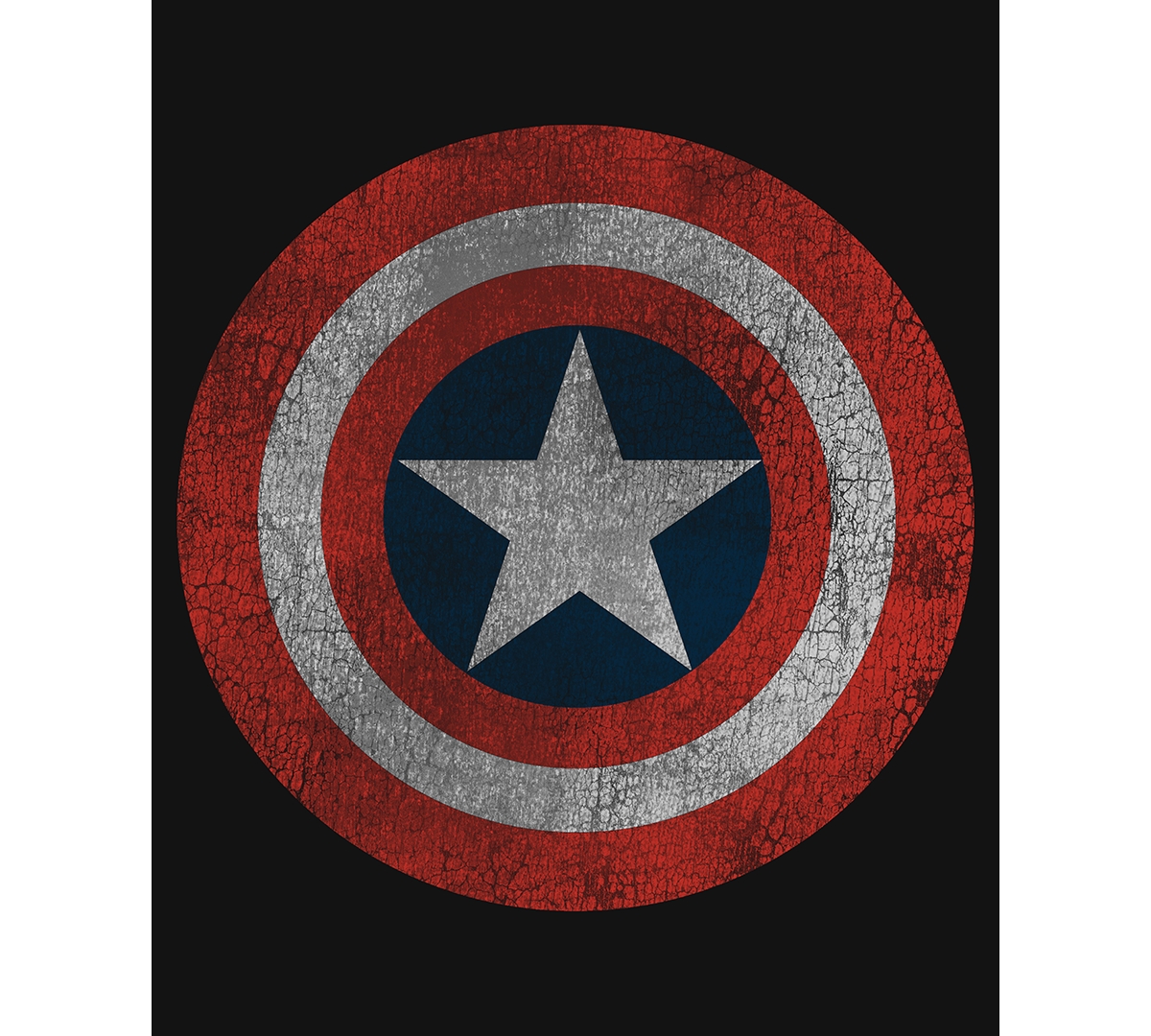 Hybrid Apparel Men's Captain America Shield Graphic T-Shirt