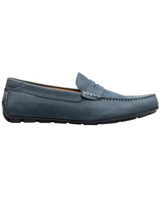 Motor Smooth Moc-Toe Penny Driver Slip-On Shoes