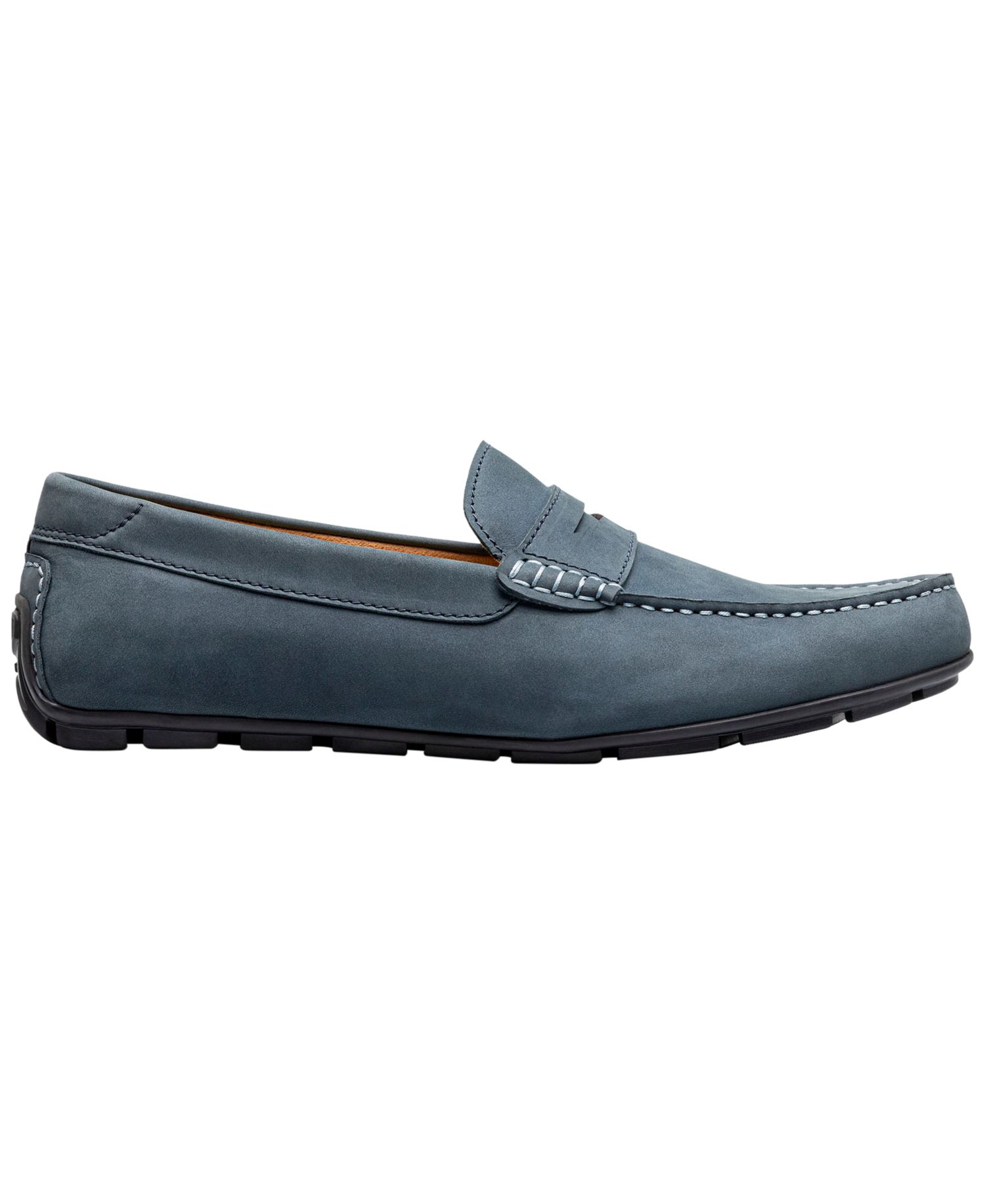 Motor Smooth Moc-Toe Penny Driver Loafers