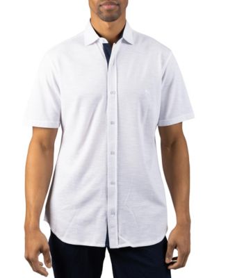 Men's Slub Pique Short Sleeve Shirt