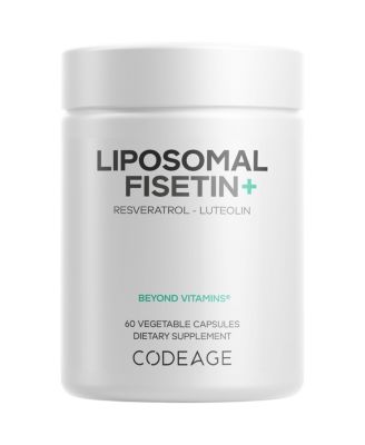 Liposomal Fisetin 500mg - Resveratrol, Luteolin, Polyphenol Flavonoids - Non-GMO - 60 Capsules