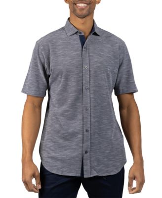Men's Slub Pique Short Sleeve Shirt