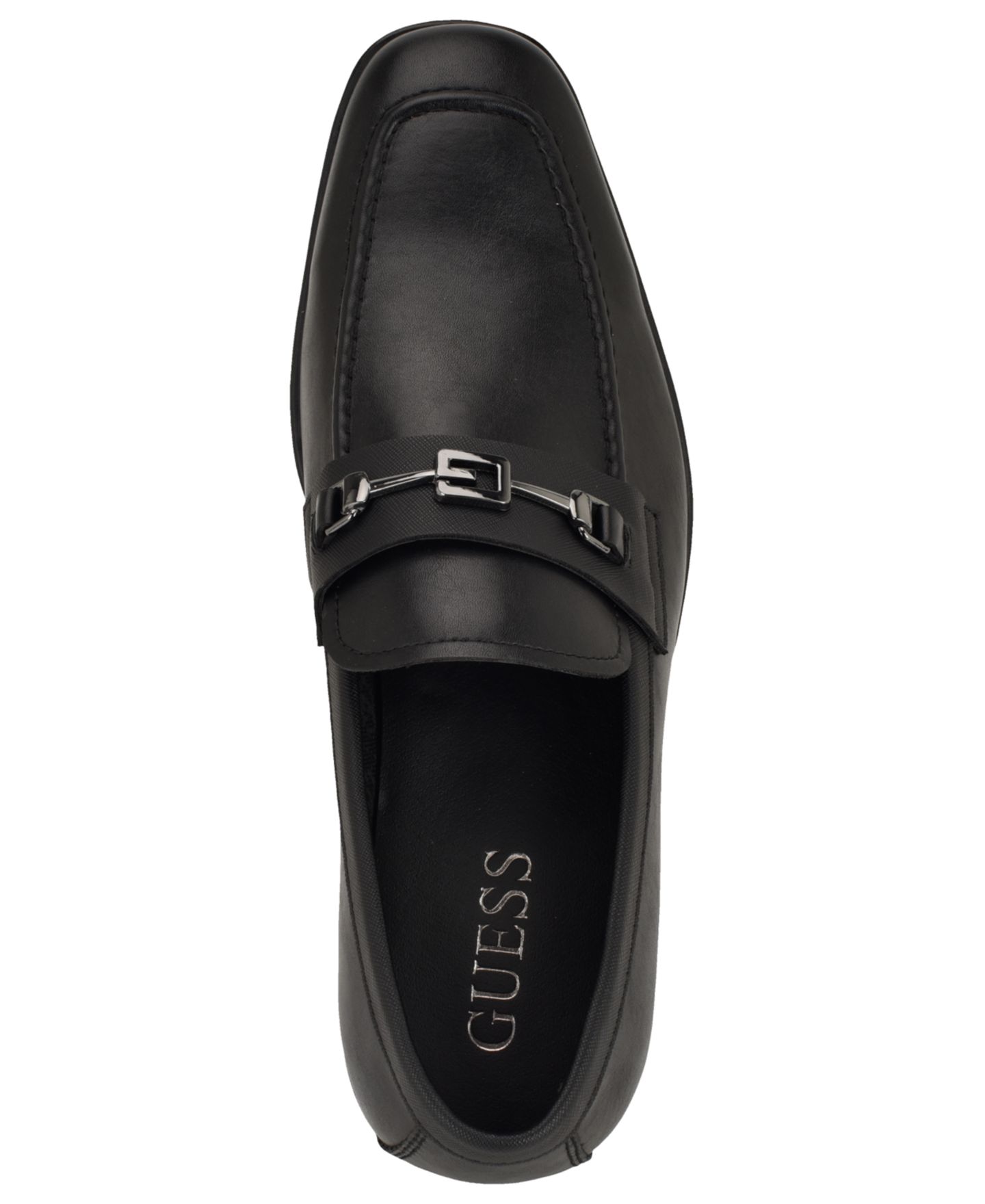 Мужские туфли GUESS Hiccom Dress Loafers, цвет: Чёрный — фото 4