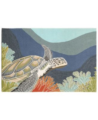 Ravella 2257 Akumal Blue 2' x 3' Indoor/Outdoor Area Rug