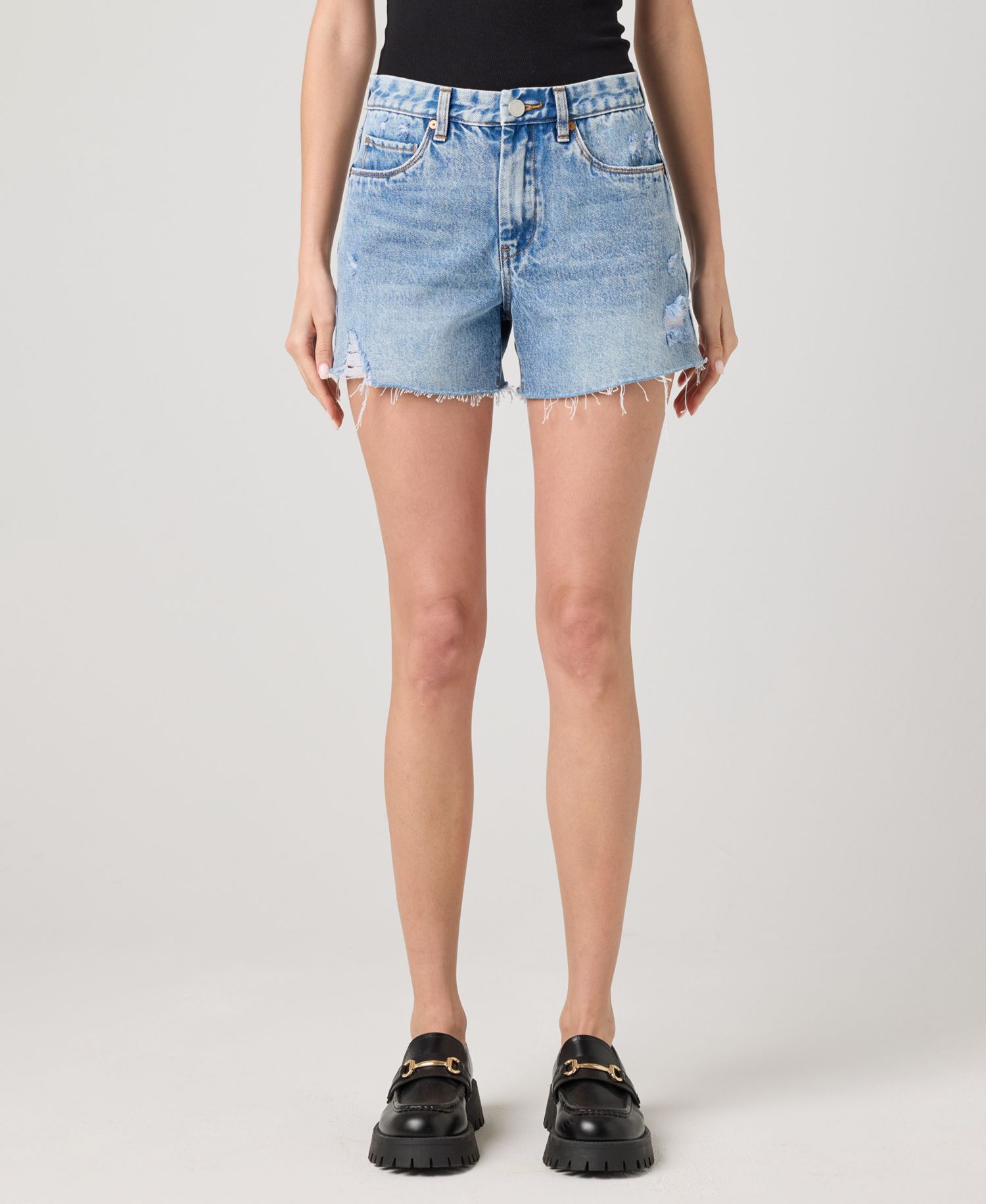 Women's The Barrow Fray Hem High-Rise Shorts