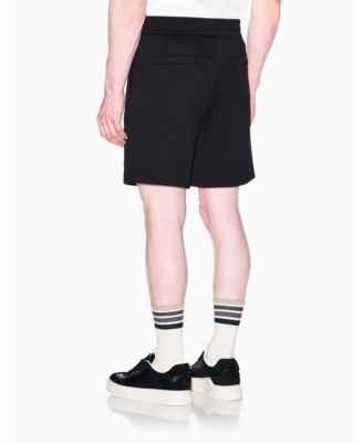 Men's Jacquard Allover Logo Fleece Short