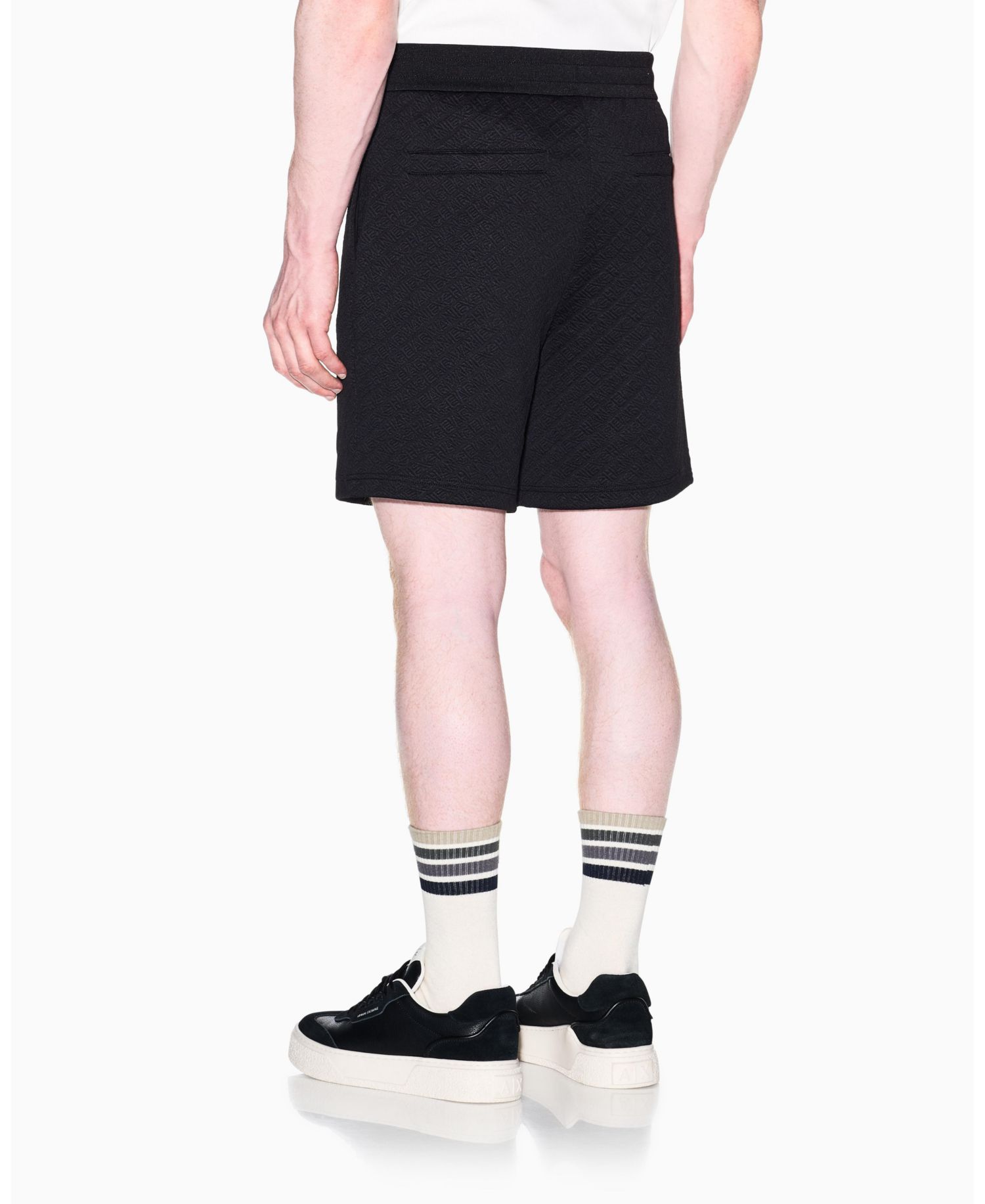 Men's Jacquard Allover Logo Fleece Short