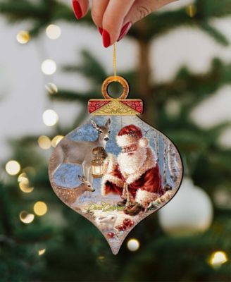 by Dona Gelsinger Abundance of Joy Ornament and Drop Ornament, Set of 2 Each