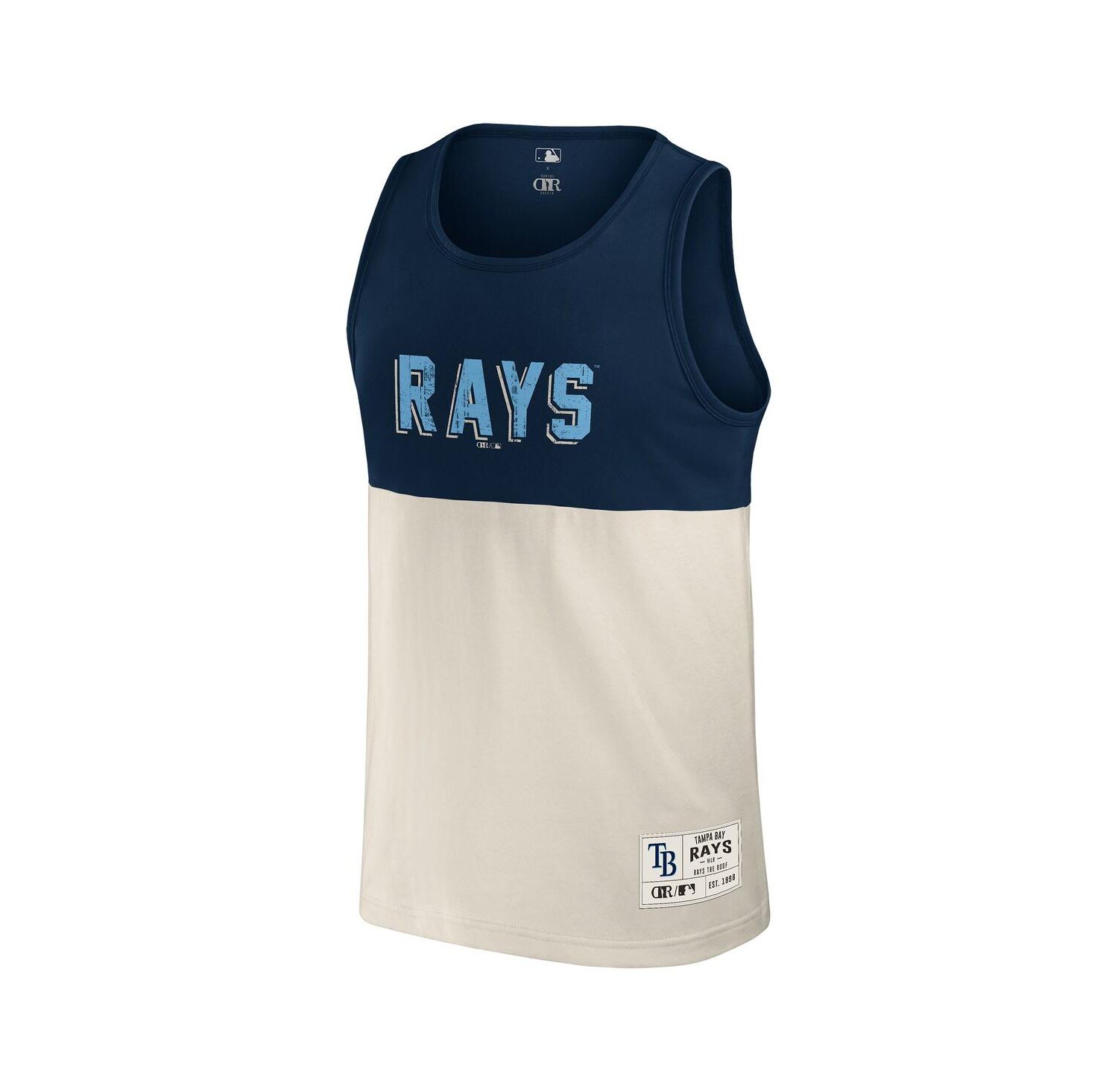 Darius Rucker Collection by Men's Navy Tampa Bay Rays Color Block Tank Top