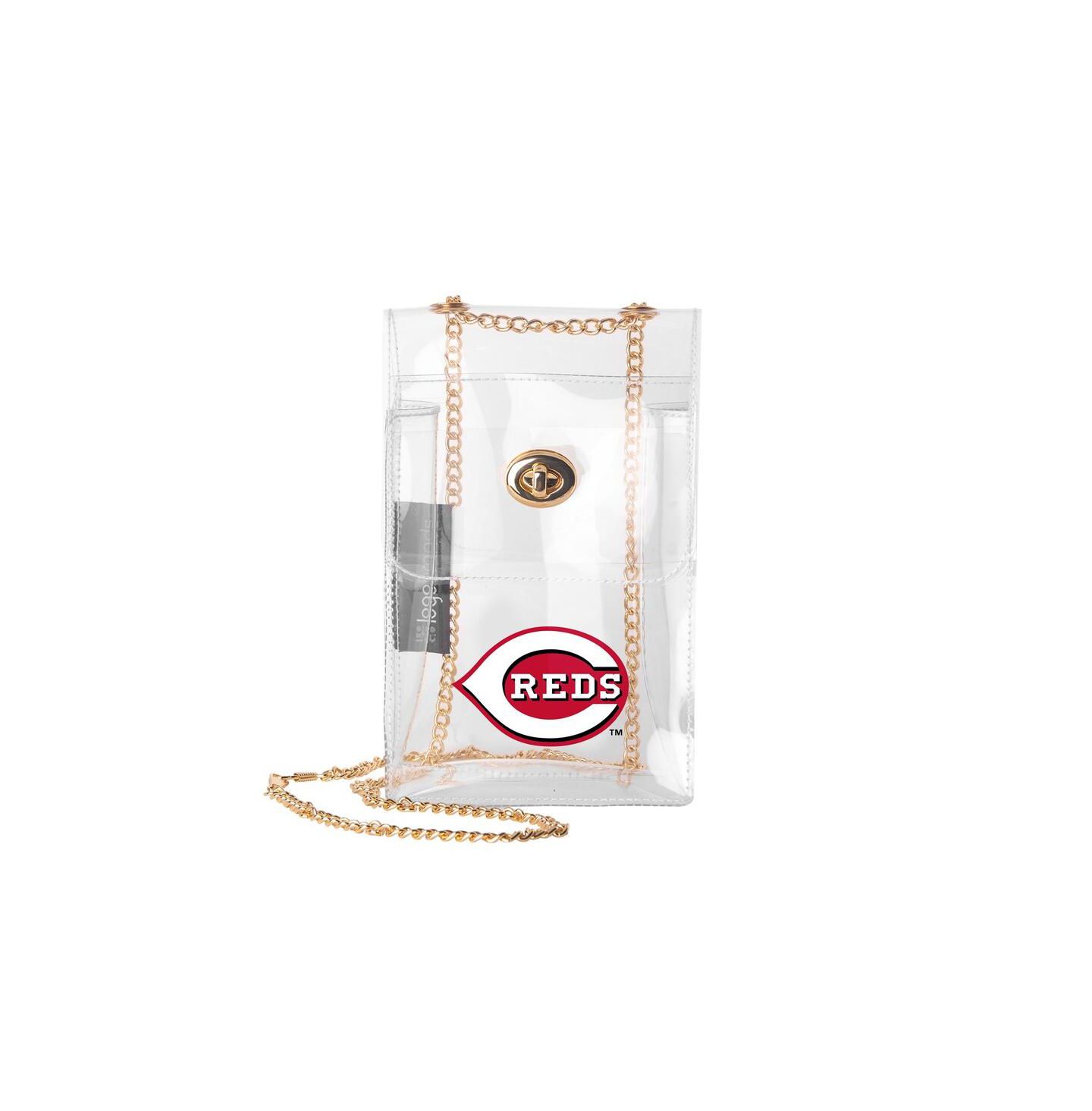 Женская сумка Logo Brands Cincinnati Reds Clear Essential Crossbody Purse — фото 1