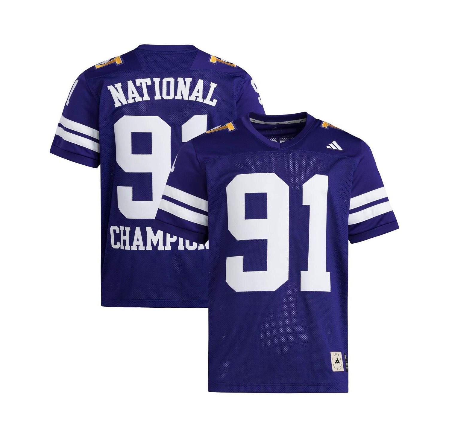 Men's Purple Washington Huskies 1991 National Championship Anniversary Icon Football Jersey