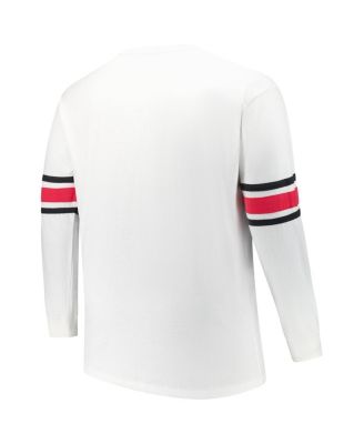 Men's White San Francisco 49ers Big & Tall Premier Brex Long Sleeve T-Shirt