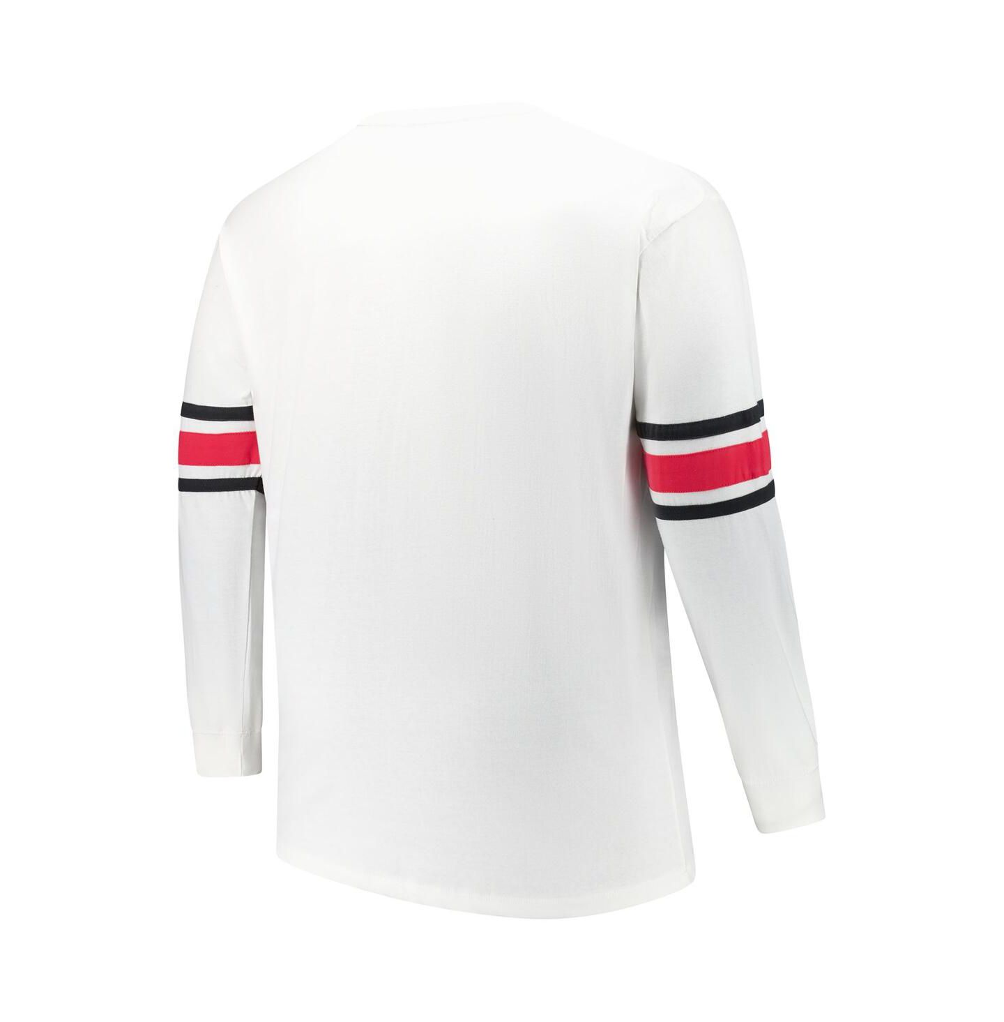 Мужская футболка '47 Brand White San Francisco 49ers Big & Tall Premier Brex Long Sleeve — фото 3