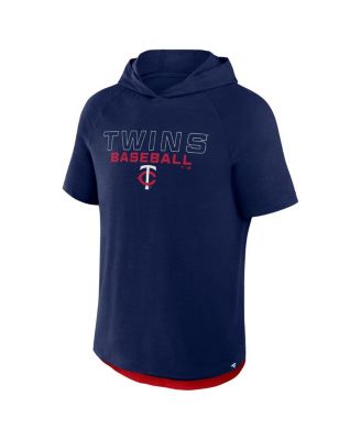 Men's Navy Minnesota Twins Clubhouse Optimal Play Raglan Hoodie T-Shirt
