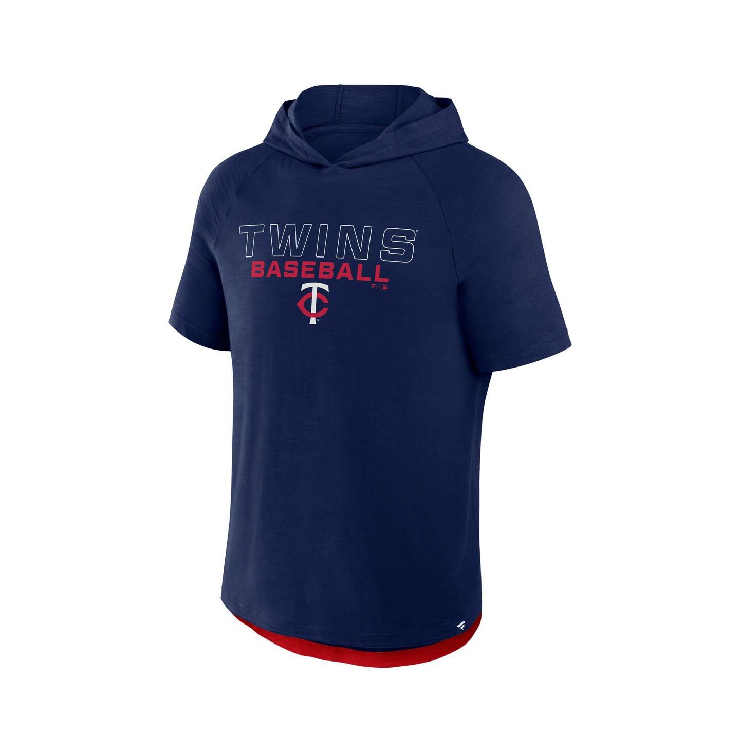 Мужское худи Fanatics Navy Minnesota Twins Clubhouse Optimal Play Raglan T-Shirt — фото 2