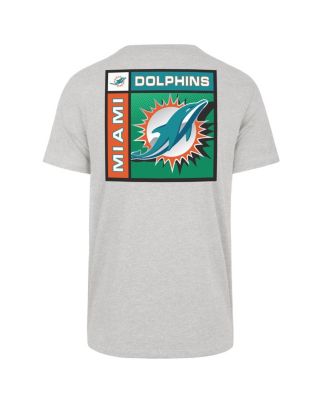 Men's Gray Miami Dolphins Chrome Plate Franklin T-Shirt