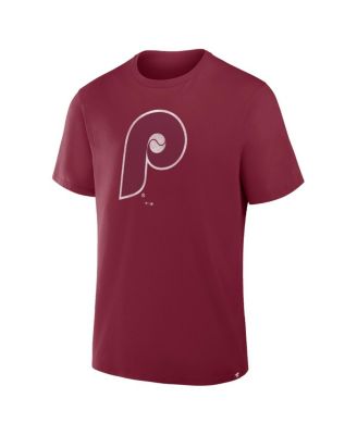 Men's Burgundy Philadelphia Phillies Vintage Logo Legacy T-Shirt