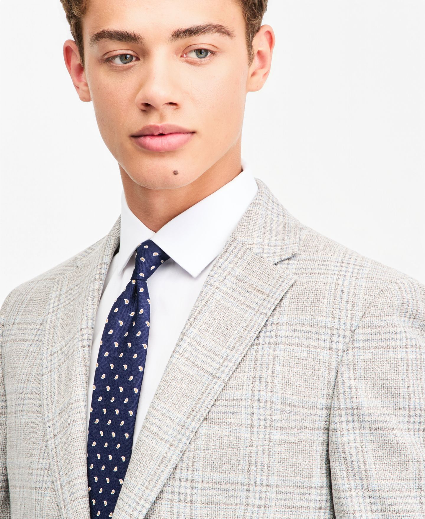 Мужской пиджак Tommy Hilfiger Modern-Fit Sport Coat, цвет: Рыжевато-коричневый серый — фото 3