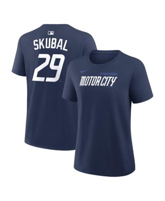 Women's Tarik Skubal Navy Detroit Tigers City Connect Name & Number T-Shirt