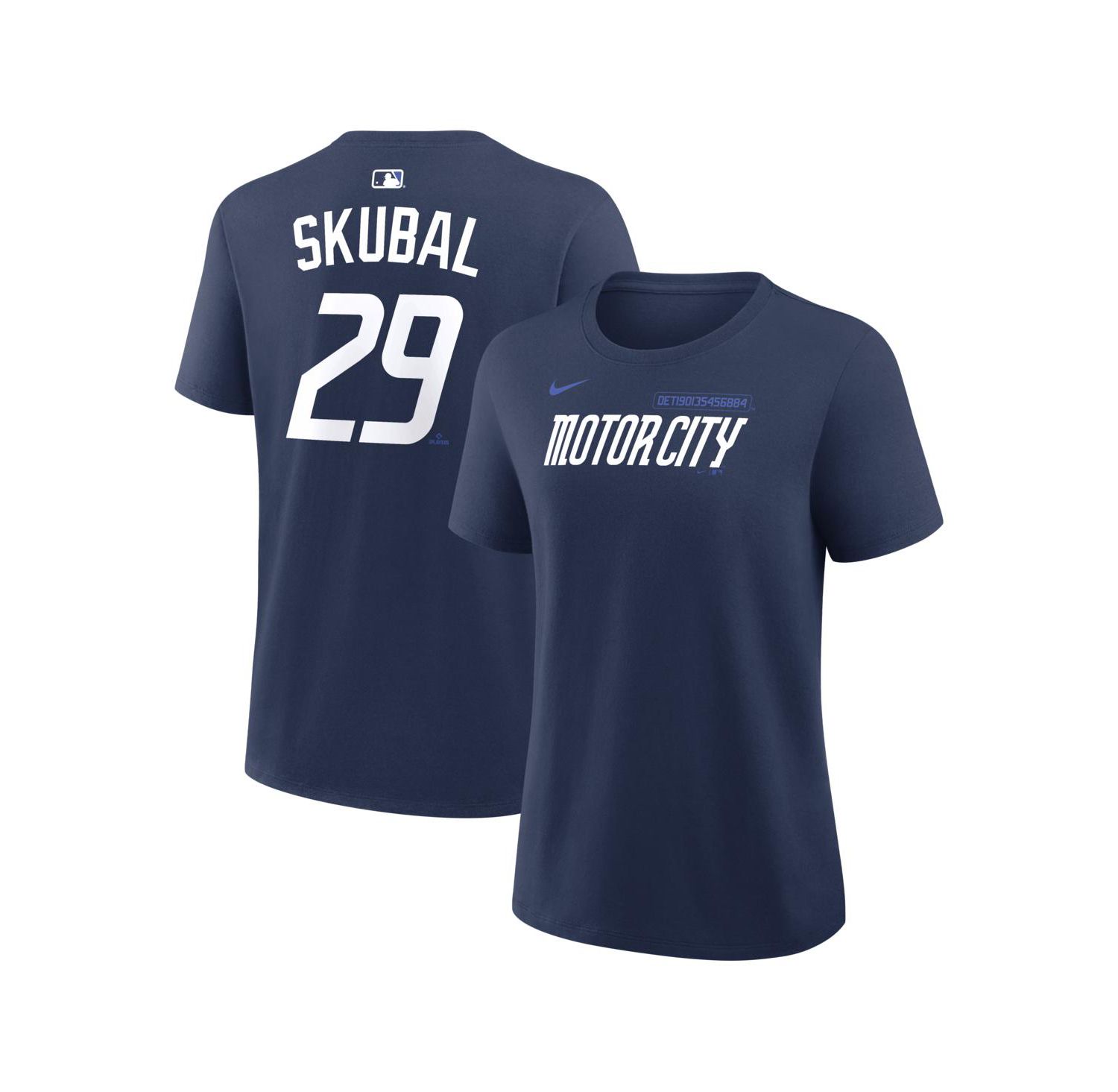 Women's Tarik Skubal Navy Detroit Tigers City Connect Name & Number T-Shirt